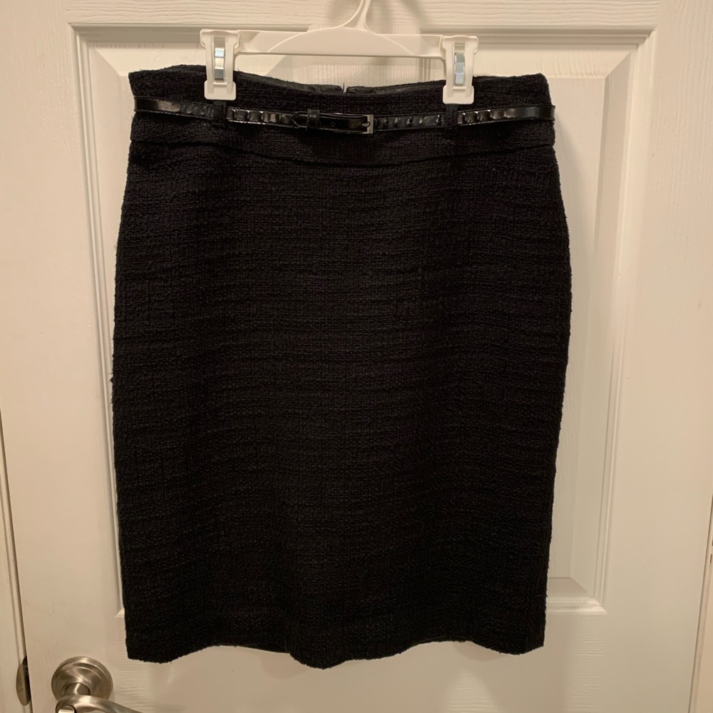 White House Black Market pencil skirt with belt.